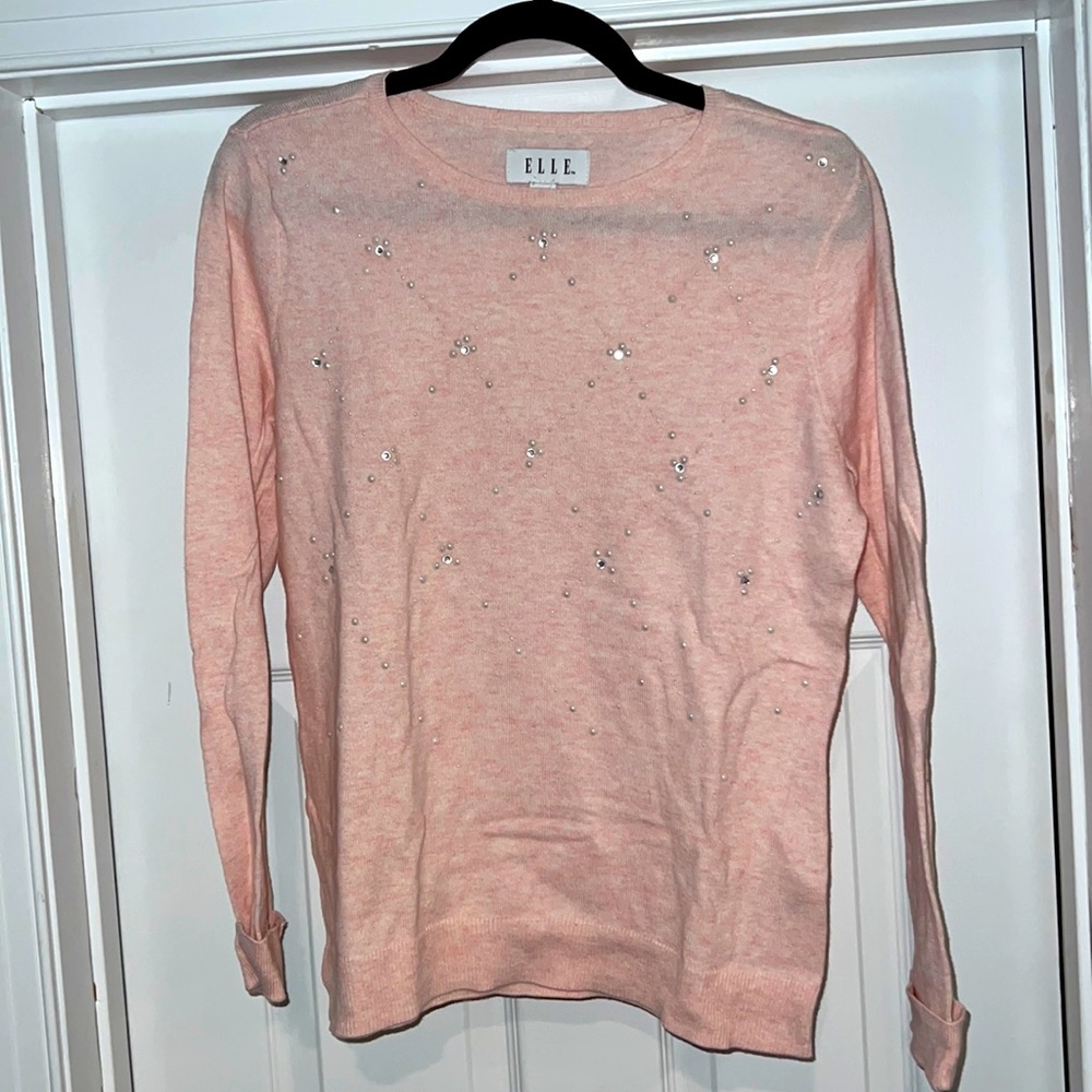 Pink Sparkle & Bead Detail Cardigan size small